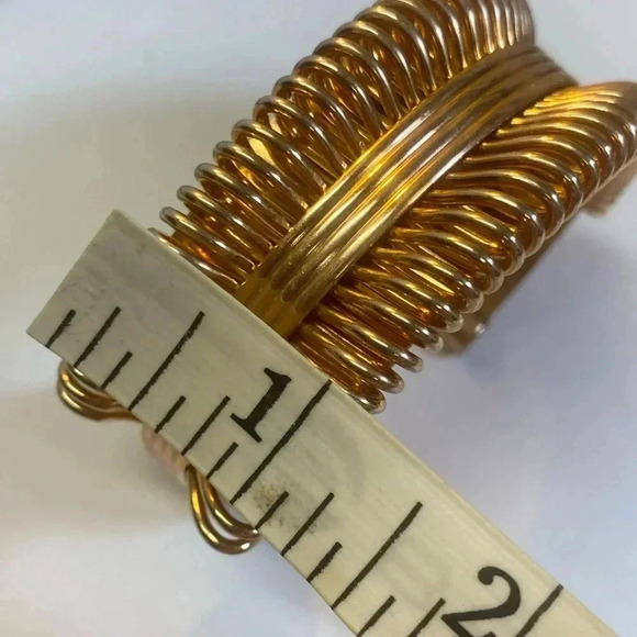 VINTAGE COPPER-LOOKING CUFF BRACELET - Picture 4 of 8